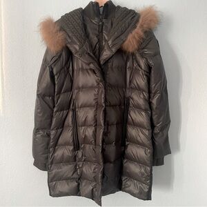 Rudsak Down Filled Duvet Parka Fur Hood Coat Puffer EUC